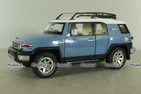 Toyota FJ Cruiser 2008, blue, C4172, CHE ZHI 1:24