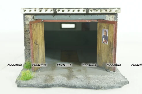 Диорама Гараж , Modellux 1:43