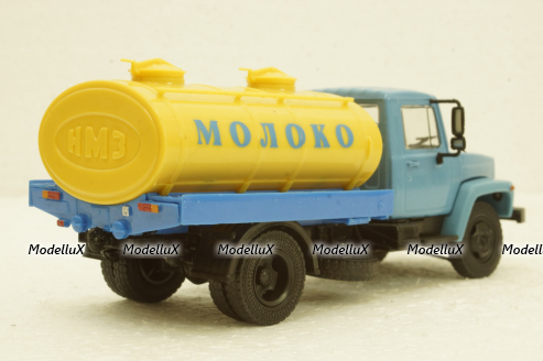 Газ-3307 Молоковоз, синий, Наши Грузовики №7 1:43