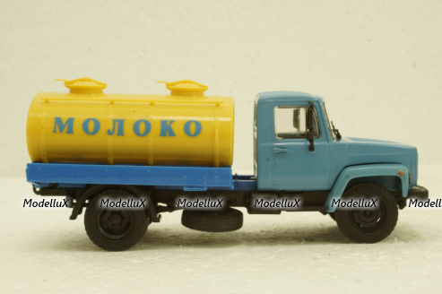 Газ-3307 Молоковоз, синий, Наши Грузовики №7 1:43
