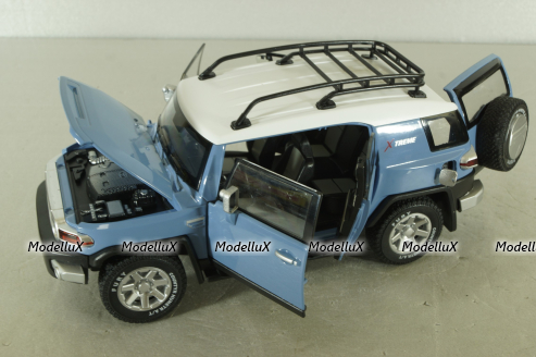 Toyota FJ Cruiser 2008, blue, C4172, CHE ZHI 1:24