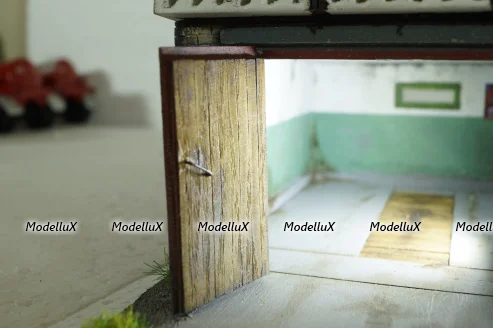 Диорама Гараж , Modellux 1:43