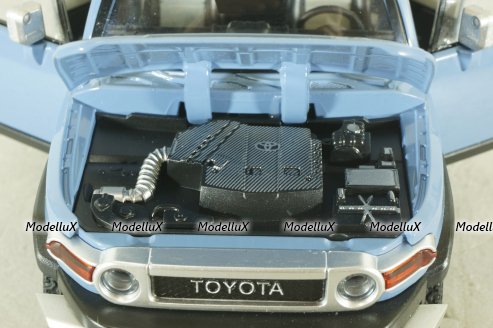 Toyota FJ Cruiser 2008, blue, C4172, CHE ZHI 1:24