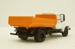 Газ-35072 самосвал, бел/оранж, Автолегенды СССР №32, Грузовики, 1:43