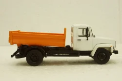 Газ-35072 самосвал, бел/оранж, Автолегенды СССР №32, Грузовики, 1:43