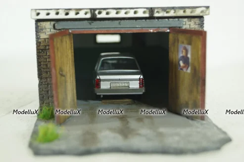 Диорама Гараж , Modellux 1:43