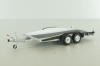 Прицеп для перевозки автомобилей Flatbed Trailer silver, Colibri Model Art 1:43