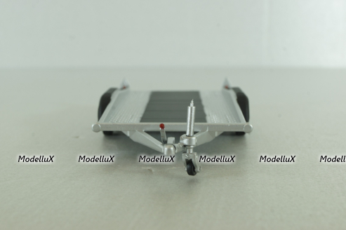 Прицеп для перевозки автомобилей Flatbed Trailer silver, Colibri Model Art 1:43