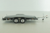 Прицеп для перевозки автомобилей Flatbed Trailer silver, Colibri Model Art 1:43