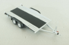 Прицеп для перевозки автомобилей Flatbed Trailer silver, Colibri Model Art 1:43