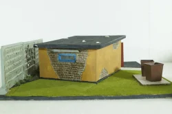 Диорама Гараж с мусорными баками , Modellux 1:43