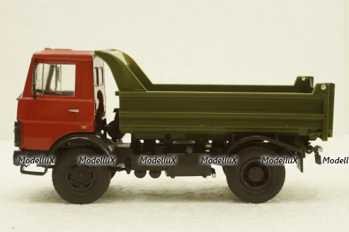 Маз-5551 самосвал, красн/зел, Автолегенды СССР №31, Грузовики, 1:43