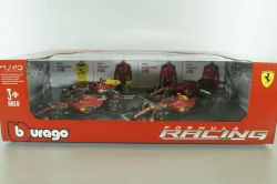 Ferrari F1 SET, Ferrari F1-75/SF-23, Leclerc/Sainz F1 Набор болидов Mercedes GP из 4х машин Формула 1, 2022/2023, 18-36839, Burago 1:43 