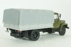 Газ-3309, зеленый/серый, Наши Грузовики 1:43 (конверсия)