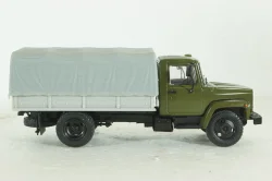 Газ-3309, зеленый/серый, Наши Грузовики 1:43 (конверсия)