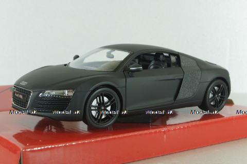 Audi R8 V10 Coupe matt-black, WEL22493, Welly 1:24