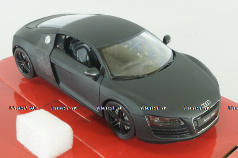 Audi R8 V10 Coupe matt-black, WEL22493, Welly 1:24