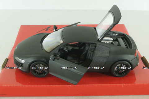 Audi R8 V10 Coupe matt-black, WEL22493, Welly 1:24
