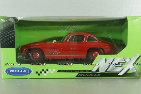 Mercedes 300SL (W198) 1954, red, 24064, Welly 1:24
