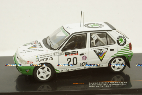 Skoda Felicia Kit Car, No.20, RAC Rally, S.Blomqvist/B.Melander, 1995, RAC363, IXO 1:43