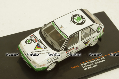 Skoda Felicia Kit Car, No.20, RAC Rally, S.Blomqvist/B.Melander, 1995, RAC363, IXO 1:43