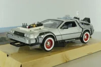 DeLorean Time Machine from movie Back to the Future III, 22444, Welly 1:24