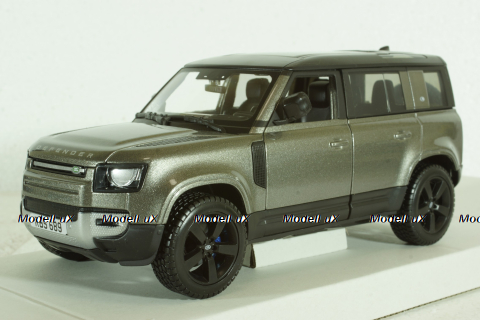 Land Rover New Defender 110, 2020, grey, BU21101S, Bburago 1:24