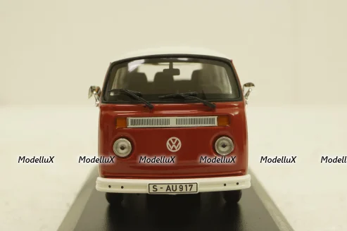 Volkswagen T2 bus, Porsche Renndienst 1972 red, 943053004, Minichamps 1:43