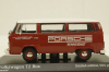 Volkswagen T2 bus, Porsche Renndienst 1972 red, 943053004, Minichamps 1:43