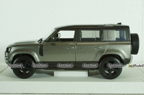 Land Rover New Defender 110, 2020, grey, BU21101S, Bburago 1:24