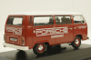 Volkswagen T2 bus, Porsche Renndienst 1972 red, 943053004, Minichamps 1:43