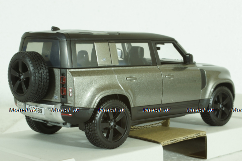 Land Rover New Defender 110, 2020, grey, BU21101S, Bburago 1:24
