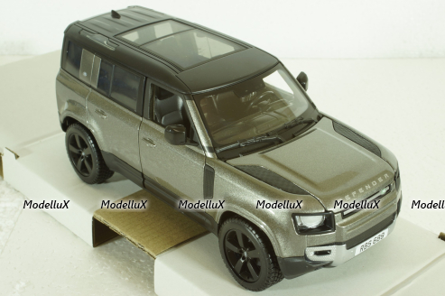 Land Rover New Defender 110, 2020, grey, BU21101S, Bburago 1:24
