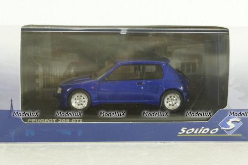 Peugeot 205 GTI Dimma Body Kit 1988,  Blue, 4310803, Solido 1:43