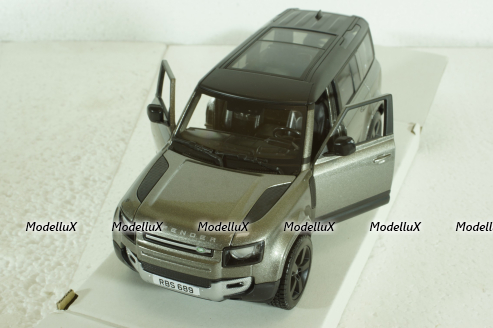 Land Rover New Defender 110, 2020, grey, BU21101S, Bburago 1:24