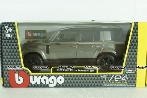 Land Rover New Defender 110, 2020, grey, BU21101S, Bburago 1:24
