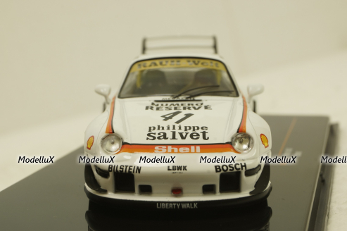 Porsche RWB 993 LBWK, white/decor, MOC322, IXO 1:43