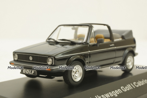 Volkwagen Golf I Cabrio (1979-1993), black, AM004VW, IXO 1:43