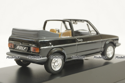 Volkwagen Golf I Cabrio (1979-1993), black, AM004VW, IXO 1:43