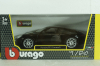 Porsche 911 Carrera S 2012, black, BU21065BK, Burago 1:24
