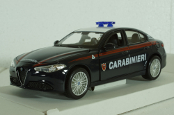 Alfa Romeo, Guilia Carabinieri, 2015, blue white, Burago 1:24