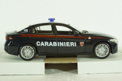 Alfa Romeo, Guilia Carabinieri, 2015, blue white, Burago 1:24