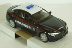 Alfa Romeo, Guilia Carabinieri, 2015, blue white, Burago 1:24