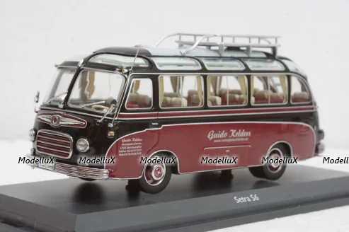 Setra S6 brown/red, 450284300, Schuco 1:43