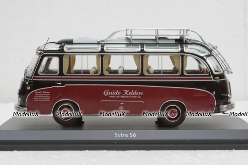 Setra S6 brown/red, 450284300, Schuco 1:43