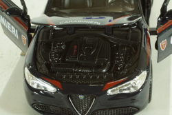 Alfa Romeo, Guilia Carabinieri, 2015, blue white, Burago 1:24