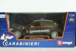 Alfa Romeo, Guilia Carabinieri, 2015, blue white, Burago 1:24