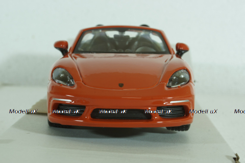 Porsche Boxster 718 (982) Spider 2016, orange, BU21087OR, Burago 1:24
