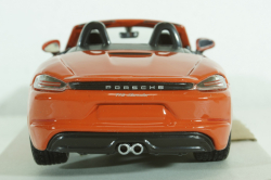 Porsche Boxster 718 (982) Spider 2016, orange, BU21087OR, Burago 1:24