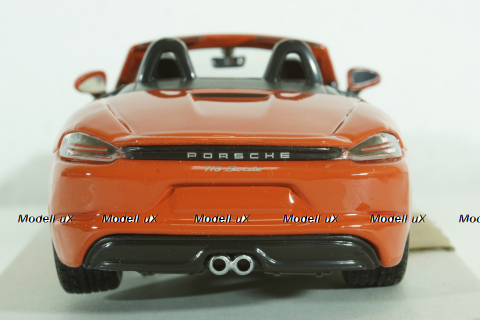 Porsche Boxster 718 (982) Spider 2016, orange, BU21087OR, Burago 1:24